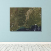 南州の雲のない統一された眺め キャンバスプリント (インサイチュ (ウッドフロア))