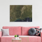 南州の雲のない統一された眺め キャンバスプリント (インサイチュ (リビング))