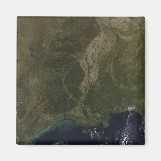 南州の雲のない統一された眺め マグネット (正面)