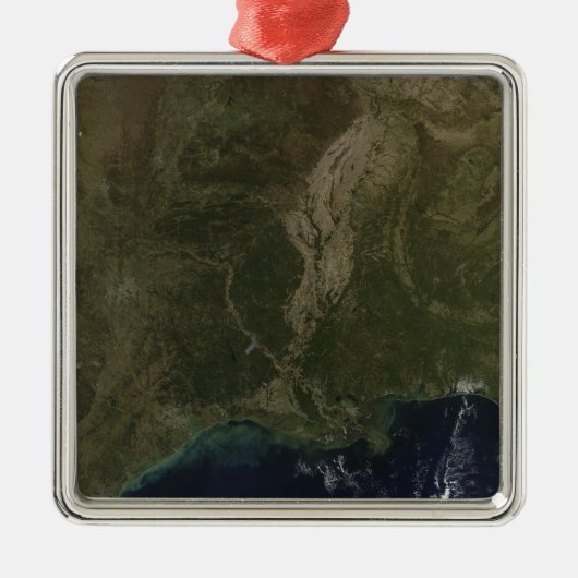 南州の雲のない統一された眺め メタルオーナメント (正面)