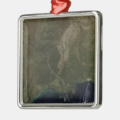 南州の雲のない統一された眺め メタルオーナメント (左)