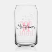 南引用文その犬は狩りピンク赤おもしろい ガラス缶 (裏面)