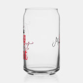 南引用文その犬は狩りピンク赤おもしろい ガラス缶 (左)