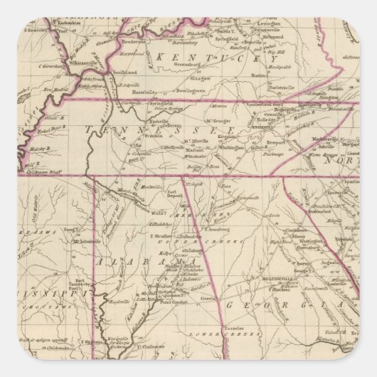 南断面統一された州 スクエアシール (正面)