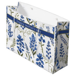 南春のBluebonnets ラージペーパーバッグ