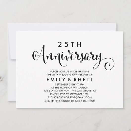 南書道 |フローラ結婚の記念日 招待状 (正面)