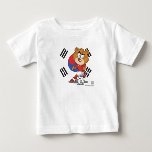 南朝鮮の乳児のTシャツ ベビーTシャツ (正面)