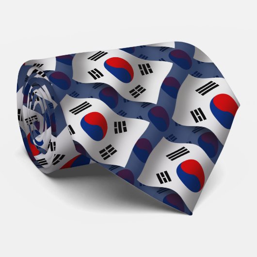 南朝鮮の振る旗 ネクタイ (ロール)