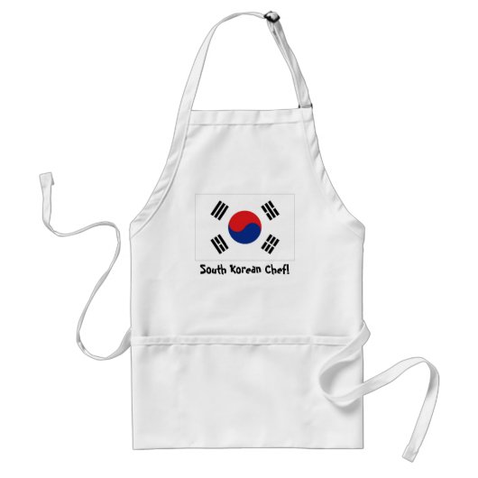 南朝鮮の旗のシェフのエプロン スタンダードエプロン (正面)