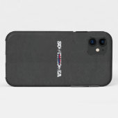 南朝鮮の旗のフォント Case-Mate iPhoneケース (裏面(横))