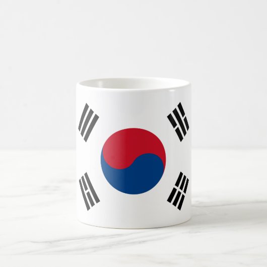 南朝鮮の旗のマグ コーヒーマグカップ (中央)
