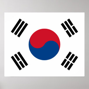 南朝鮮の旗ポスター ポスター