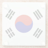 南朝鮮の旗 ガラスコースター (裏面)
