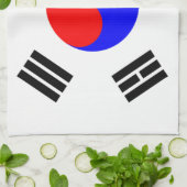 南朝鮮の旗 キッチンタオル (折り畳み)