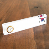 南朝鮮の旗 デスクネームプレート (側面)