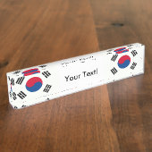 南朝鮮の旗 デスクネームプレート (側面)