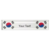 南朝鮮の旗 デスクネームプレート (正面)