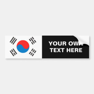 南朝鮮の旗 バンパーステッカー
