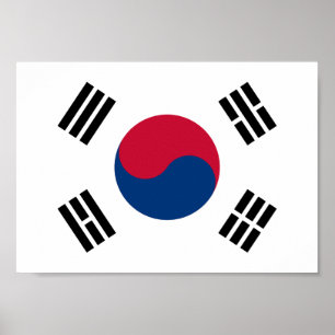 南朝鮮の旗 ポスター