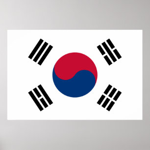 南朝鮮の旗 ポスター