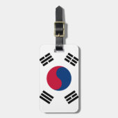 南朝鮮の旗 ラゲッジタグ (正面縦)