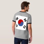 南朝鮮の高品質な旗 Tシャツ (裏面フル)