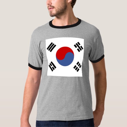 南朝鮮の高品質な旗 Tシャツ (正面)