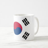 南朝鮮の(韓国の)旗 コーヒーマグカップ (正面右)