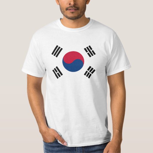 南朝鮮-태극기-の旗대한민국의국기 Tシャツ (正面)