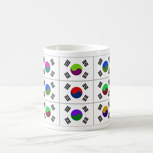 南朝鮮Multihueはマグに印を付けます コーヒーマグカップ (中央)