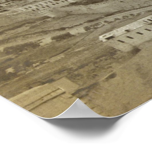 南東からのエルサレムの初期写真 ポスター (角)