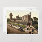 南東から、ウェールズの珍しいPhoカーディフ城 ポストカード (正面/裏面)