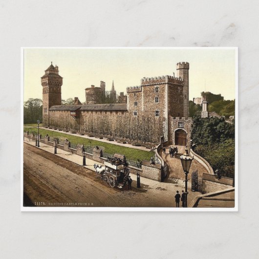 南東から、ウェールズの珍しいPhoカーディフ城 ポストカード (正面)