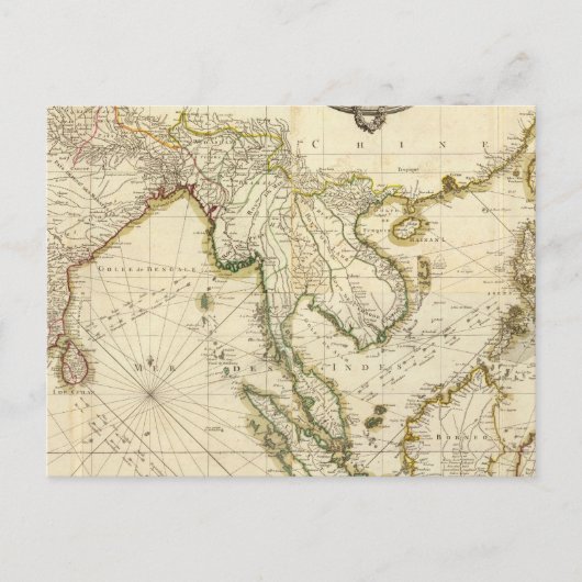 南東のインド ポストカード (正面)