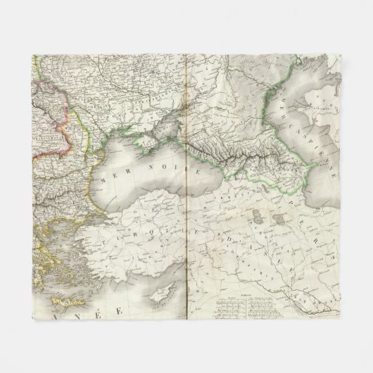 南東ヨーロッパ フリースブランケット (正面(横))