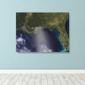 南東州の衛星ビ統一されたュー2 キャンバスプリント (インサイチュ (ウッドフロア))