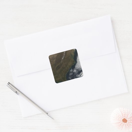 南東州の衛星表統一された示 スクエアシール (封筒)