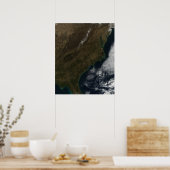 南東州の衛星表統一された示 ポスター (キッチン)