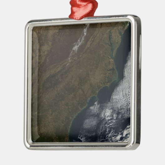 南東州の衛星表統一された示 メタルオーナメント (左)