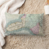 南東米国(1806年)のヴィンテージの地図 ランバークッション (ブランケット)