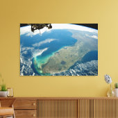 南東部の海岸の斜めフロリダ キャンバスプリント (インサイチュ (リビング))