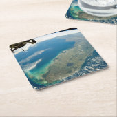 南東部の海岸の斜めフロリダ スクエアペーパーコースター (アングル)