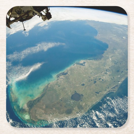 南東部の海岸の斜めフロリダ スクエアペーパーコースター (正面)