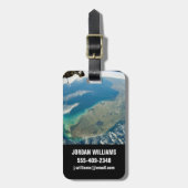 南東部の海岸の斜めフロリダ ラゲッジタグ (正面縦)