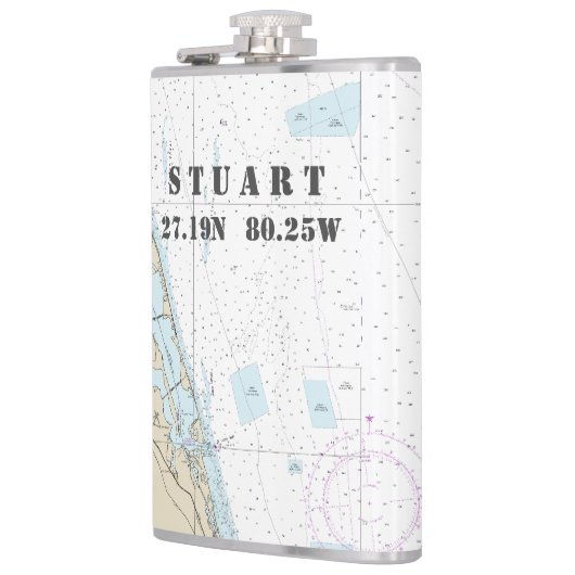 南東FL緯度ヴィンテージ 航海の フラスク (左)