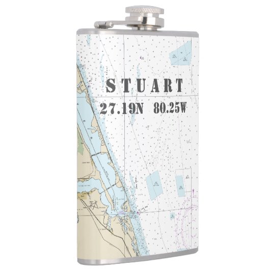 南東FL緯度ヴィンテージ 航海の フラスク (右)