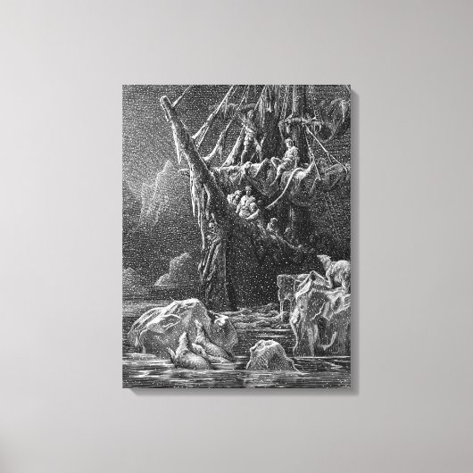 南極で出荷 キャンバスプリント (正面)