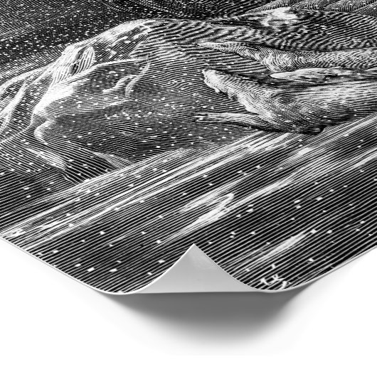 南極で出荷 ポスター (角)