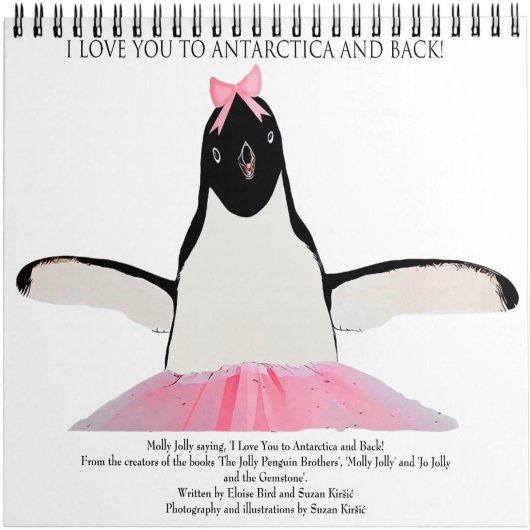 南極とバックに愛してる!リングノート ノートブック