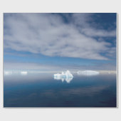 南極に浮かぶ氷 ラッピングペーパー (フラット)